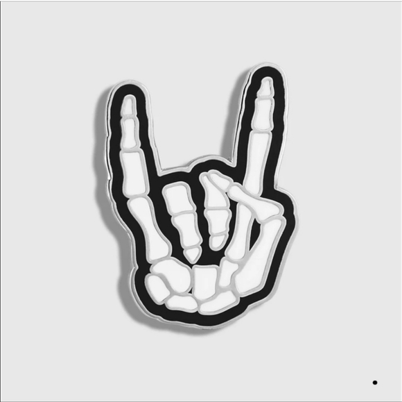 FIGS V COTERIE SKELTON ENAMEL PIN - Picture 2 of 3